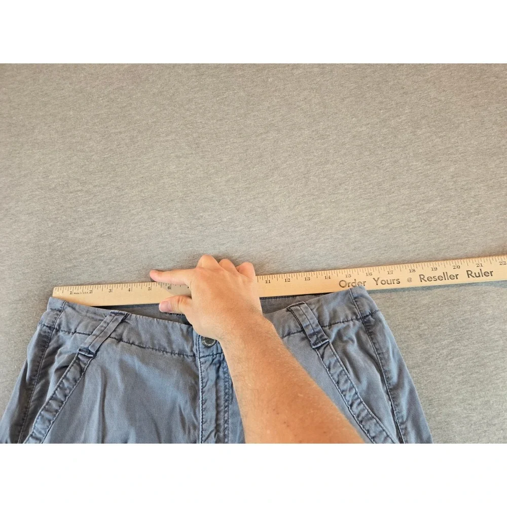 American Eagle Cargo Pants‎ Women 12 Blue Super High Rise Baggy Wide Leg Utility